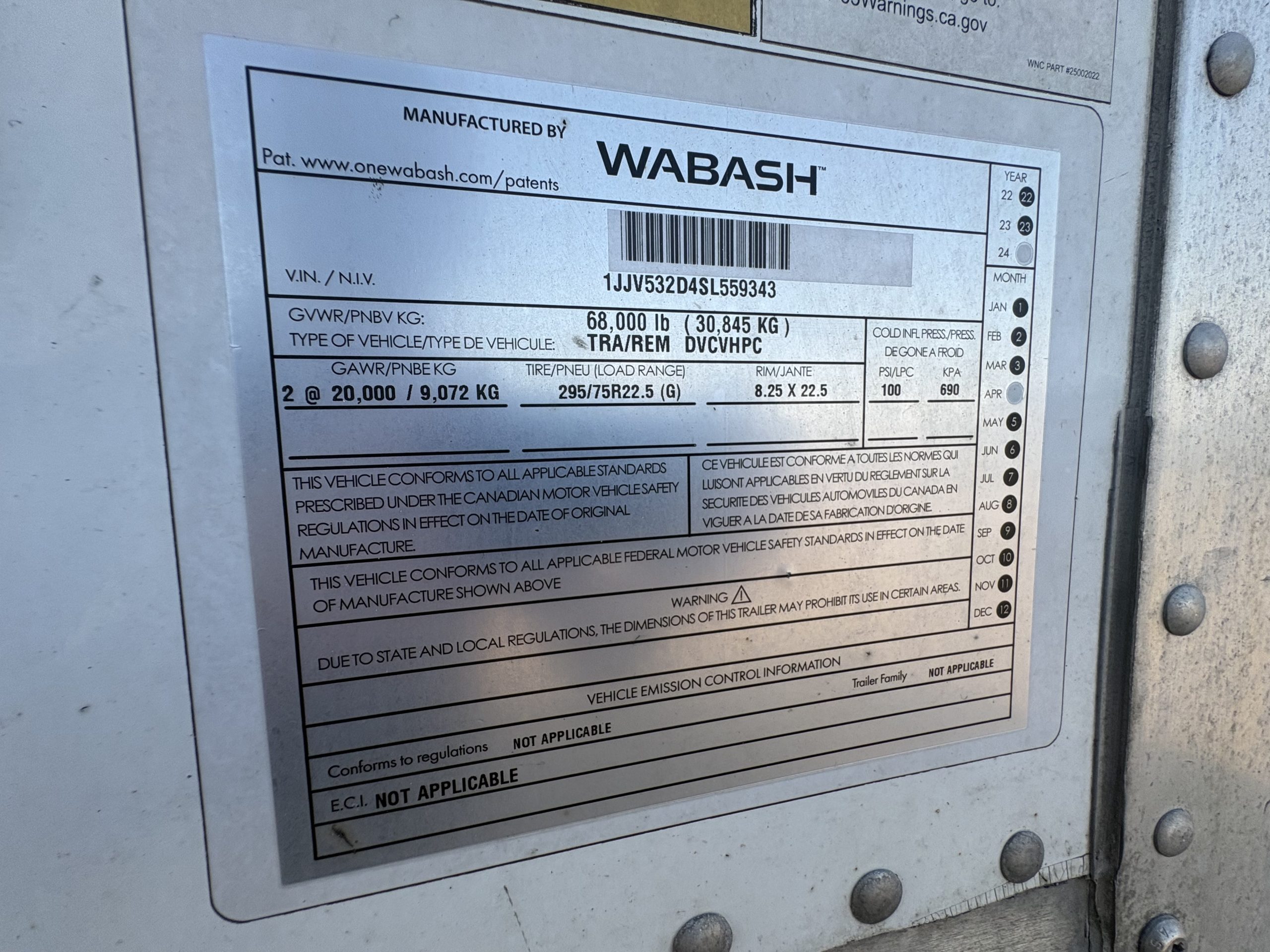 2025 DRY VAN WABASH 2025 DRY VAN WABASH - image 2 of 6